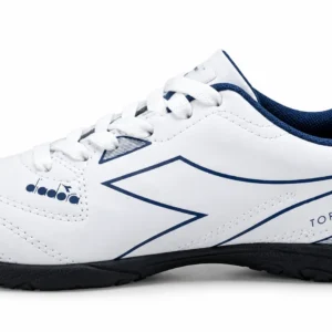 Chuteira Society Infantil Diadora Torneo III Branco e Azul